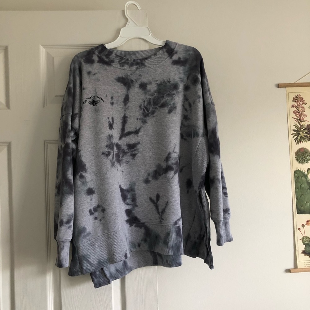 Aerie Large Tie Dye Sweater “Bee the Difference”